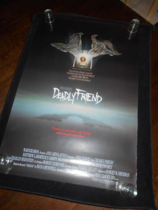 Deadly Friend Kristy Swanson Wes Craven Horror Rolled One Sheet Poster