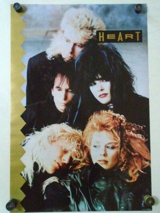 Heart / Poster " 1987 " / Cond.  / 24 X 36 "