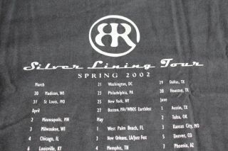 Bonnie Raitt / Tour T - Shirt / Silver Lining 2002 - Size L
