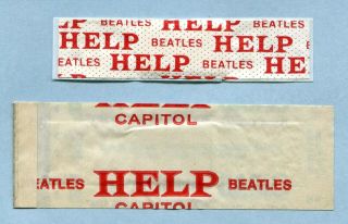 Vintage - Beatles - Help - Promo Bandage With Wrapper - Curad - - 1960 