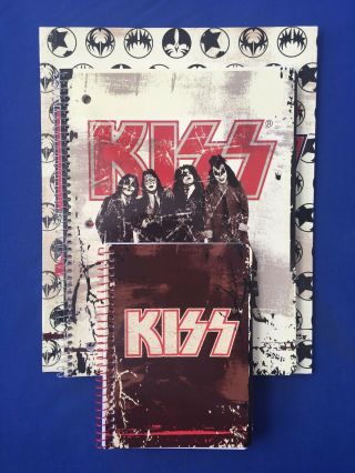 2010 Kiss Army / Dressed To Kill (2) Notebook And (1) Portfolio Set Stock