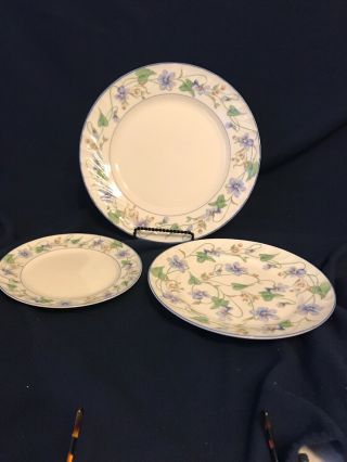 Vintage Gorham Sweet Violet Dinner,  Lunch And Bread Plate All 3 Pc For $30.  00