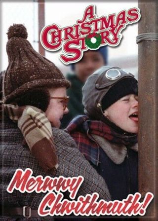 A Christmas Story Movie Merwwy Chwithmuth Photo Refrigerator Magnet