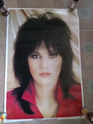 Vtg Joan Jett & Blackhearts Rare 1982 Jumbo Huge Wall Poster 35 " X 23 "