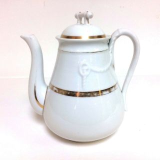Antique Large Old Paris Porcelain Coffee Pot