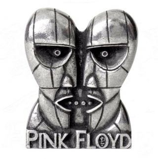 Pink Floyd Division Bell Heads Licensed Pewter Pin Alchemy Rocks Pc502 Pinback