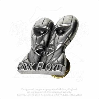 Pink Floyd Division Bell Heads Licensed Pewter Pin Alchemy Rocks PC502 Pinback 2