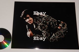 Elvis Presley Glossy 11 " X 14 " Jumbo Photo Live On Stage 1972