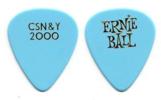 Crosby Stills Nash & Young Light Blue Guitar Pick - 2000 Tour - Csny Neil Young