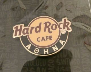 Hard Rock Cafe Athens Greece Classic Logo Pin Greek Lettering Version