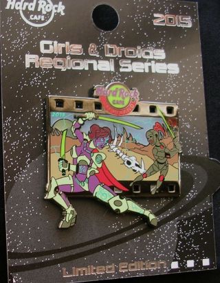 Hard Rock Cafe Cleveland Girls & Droids Pin 2015 Le200