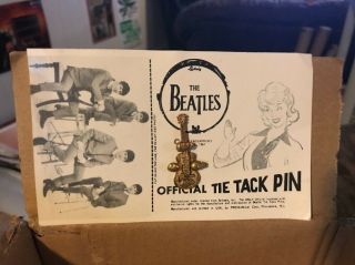 Beatles 1964 Guitar Tie Tack Pin 60 