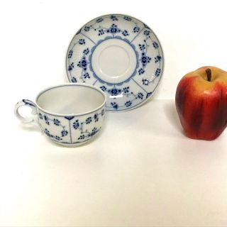Villeroy & Boch Heinrich Porcelain Echt Kobalt Amalienburg Tea Cup & Saucer