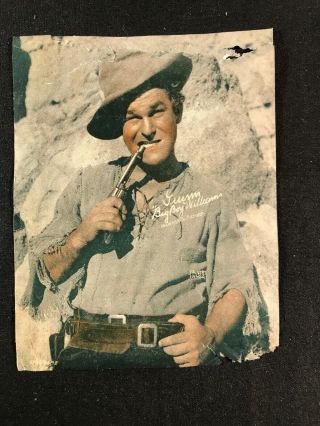 Vintage Guinn Big Boy Williams Cowboy Western Star Color Photo Dodge City Actor