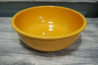 Vintage Fiestaware Large 9 1/2 Inch Yellow Mixing Bowl