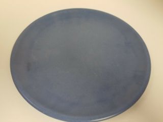 Vintage Catalina Island Plate,  Matte Blue,  Marked Catalina Island