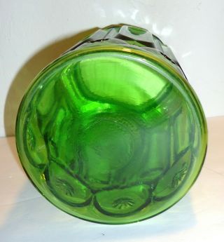 11 1/2 inch Vintage Green LE SMITH Glass Canister with Lid - Moon and Stars - Lg 4