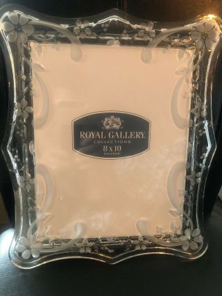 Margarette Glass Crystal Picture Photo Frame 8” X 10” Brand