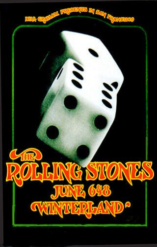 The Rolling Stones 1972 Concert Poster