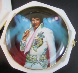1995 Bradford Exchange The Legend Elvis Presley Commemorative Plate Limited Ed