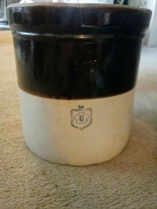 Vintage Nelson Mccoy 6 - Gallon Stoneware Crock