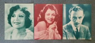 Actor & Actress Large Format Premium Photo Prints (3),  1920 