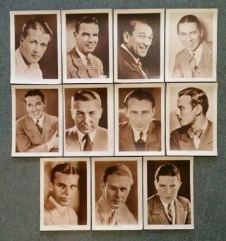 Movie Actor Promo Photo Prints (11),  Vintage 1920 