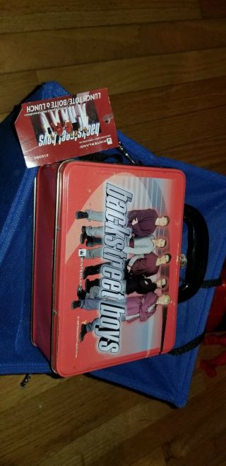 Vintage Backstreet Boys 1999 Collectible Red Metal Lunch Box 90’s Pop Boy Bands