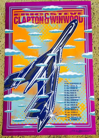 Eric Clapton Steve Winwood 2010 Tour Poster