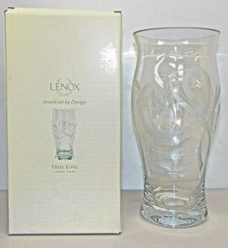 Lenox True Love Large 11” Crystal Vase Wedding Gift