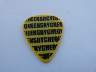 Queensryche Eddie Jackson Yellow Stripe Edbass Concert Tour Issued Guitar Pick