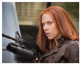 - - - Scarlett Johansson - - - As " Black Widow " The Avengers/capt America - 8x10 Photo - A
