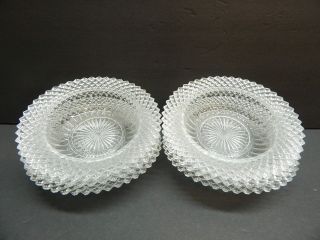 6 Anchor Hocking Miss America Crystal 6 1/4 " Cereal Bowls