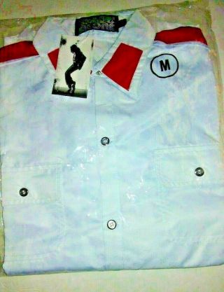 Michael Jackson Cte Shirt Classic Anti - War Shirt Man In Mirror Badge Black/white