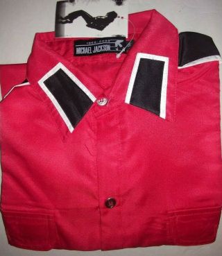 Michael Jackson Cte Shirt Classic Anti - War Shirt Man In Mirror Badge Black & Red
