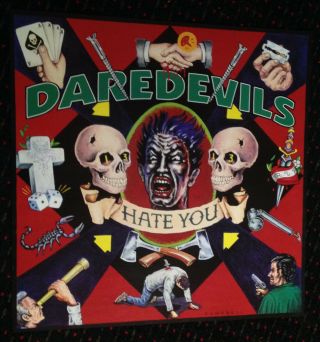 Daredevils Hate You 24x24 Promo Poster 2sided Punk Brett Gurewitz Bad Religion
