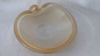 Gambaro & Poggi Vetreria Artistica Murano Glass Apple Shaped Dish Bowl