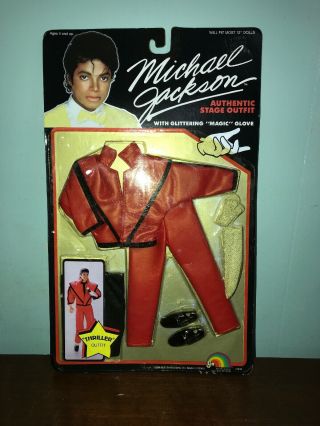Vtg Michael Jackson Thriller Stage Doll Outfit 1984