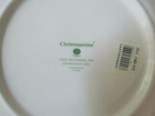 Nikko Christmastime Christmas Time Tree presents Octagonal (4) Dinner Plates 3