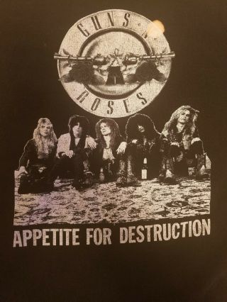 RARE Vintage Guns N Roses Appetite for Destruction Shirt XL 5