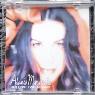 Alanis Morissette " Her First Two Albums " Bong Records - Pro Sourced Silver Disc