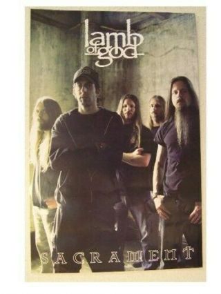 Lamb Of God Poster Sacrament Band Shot