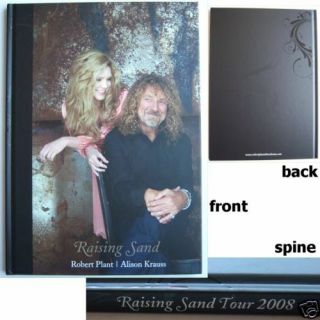 Robert Plant Alison Krauss Raising Sand Hard Tour Book