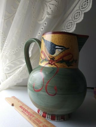 Lenox Winter Greetings Everyday Pitcher,  8.  5 " H. , .