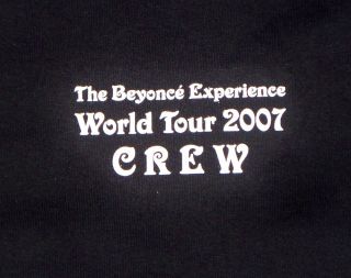 Beyonce 2007 The Beyoncé Experience World Tour Local Crew T - Shirt Xl Never Worn