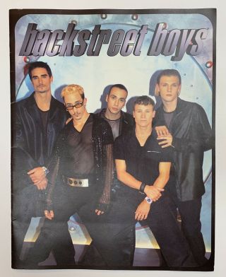 Backstreet Boys 1998 Backstreet Boys Tour Concert Program Book Booklet Guc