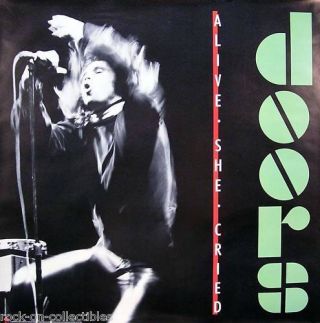 The Doors 1983 Alive She Cried Classic Promo Poster