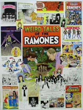 The Ramones 2005 Weird Tales Of The.  Promotional Poster Flawless Old Stock