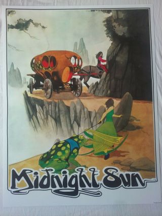 2nd Print 2016 Roger Dean Midnight Sun 1971 Concert Poster,  Denmark
