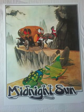 2ND PRINT 2016 Roger Dean Midnight Sun 1971 Concert poster,  Denmark 2